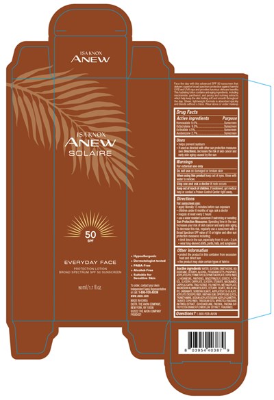 Isa Knox Anew Solaire Everyday Face Protection Lotion Broad Spectrum Spf 50 Sunscreen (Isa Knox Anew Solaire Face Spf 50 50ml)